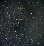 Barnard 148 and 149 labeled image