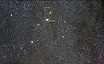 Barnard 155 and 156, labeled image