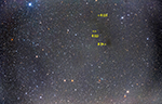 Barnard 222 and Barnard 29, labeled image