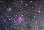 M52 and environs cropped and enlarged image