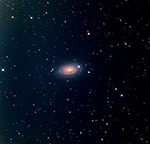 M63, cropped and enlarged image